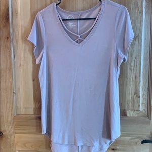 Lavender colored blouse